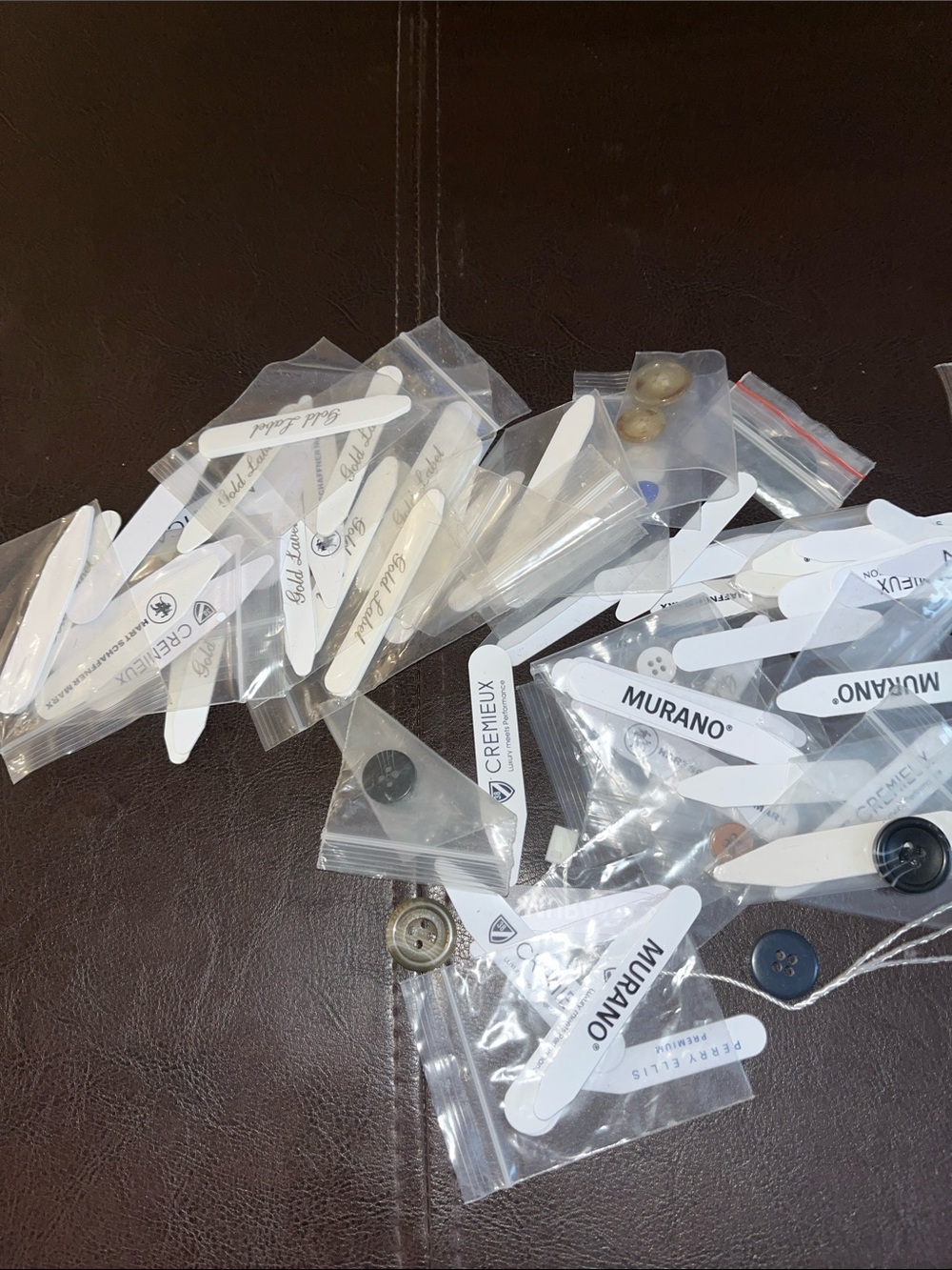 Dress shirt collar inserts